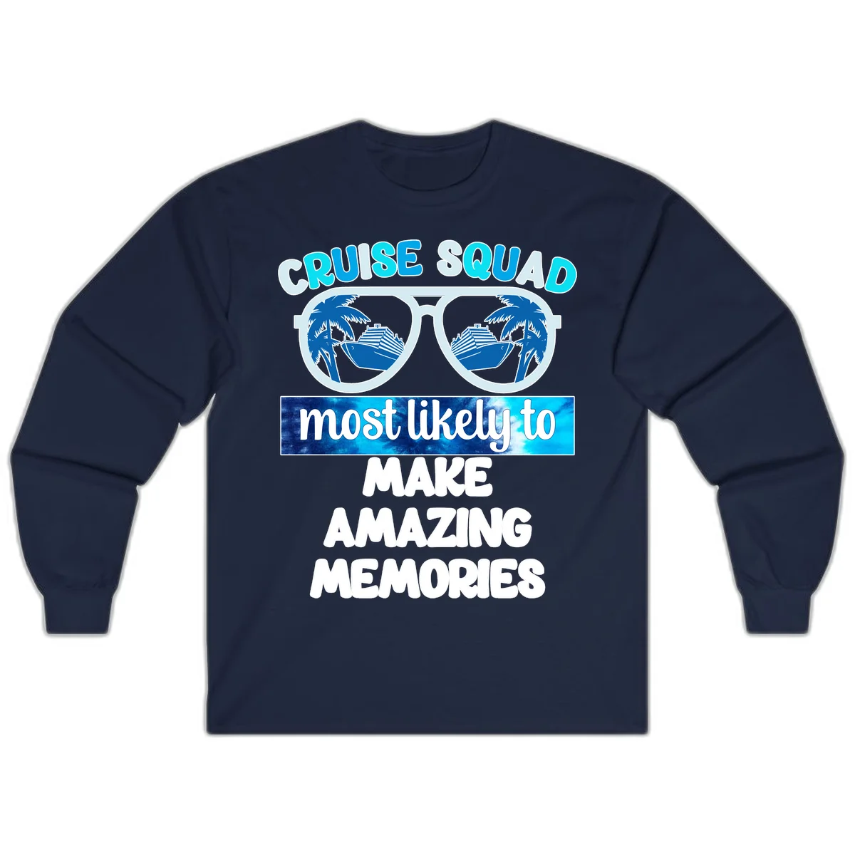 Cruise Squad Amazing Memories Long Sleeve in Navy