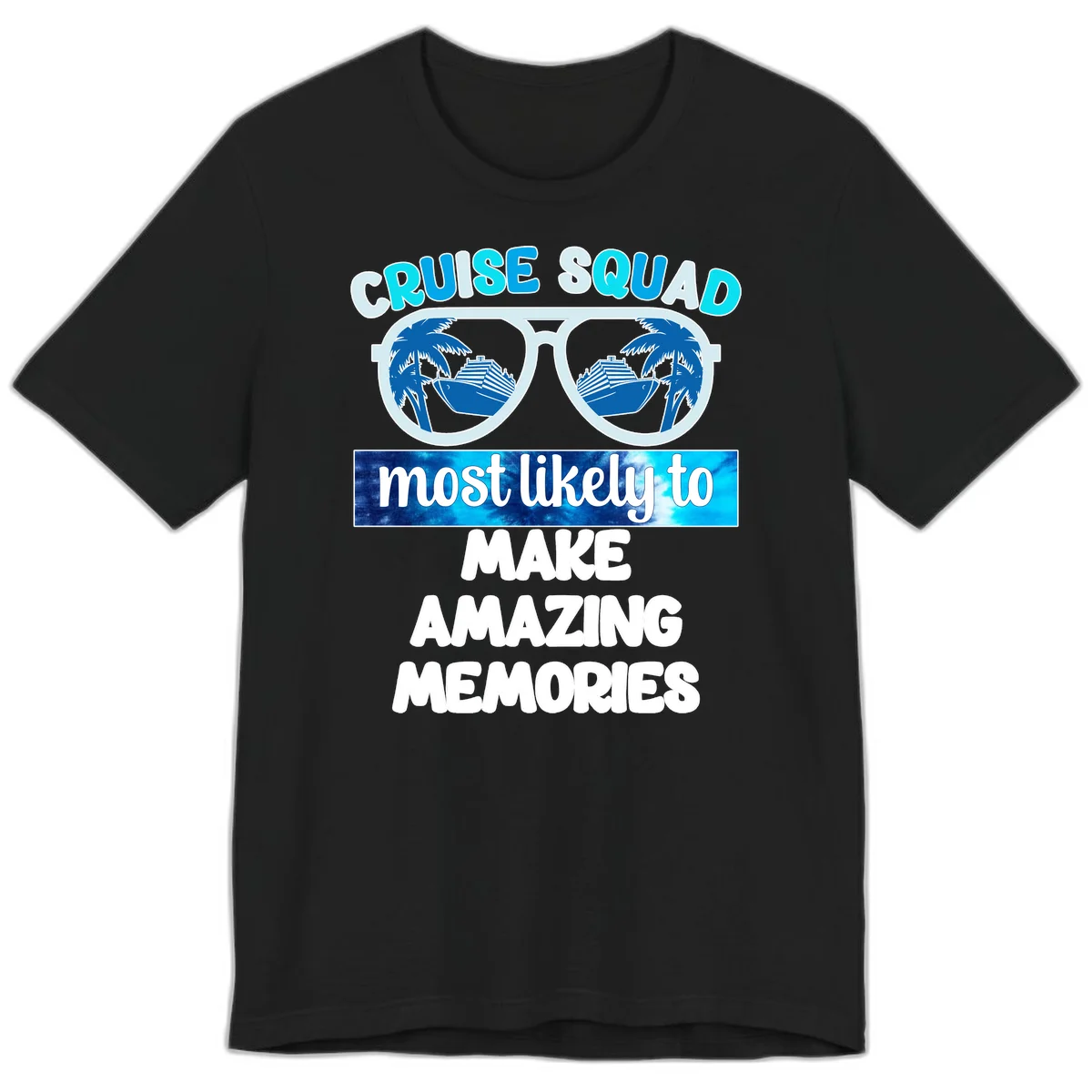 Cruise Squad Amazing Memories Premium T-Shirt in Black