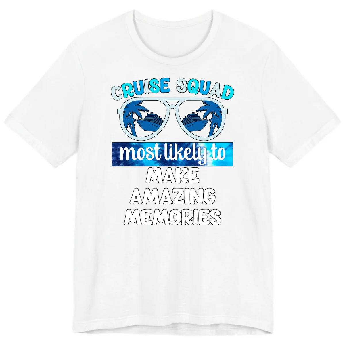 Cruise Squad Amazing Memories Premium T-Shirt in White