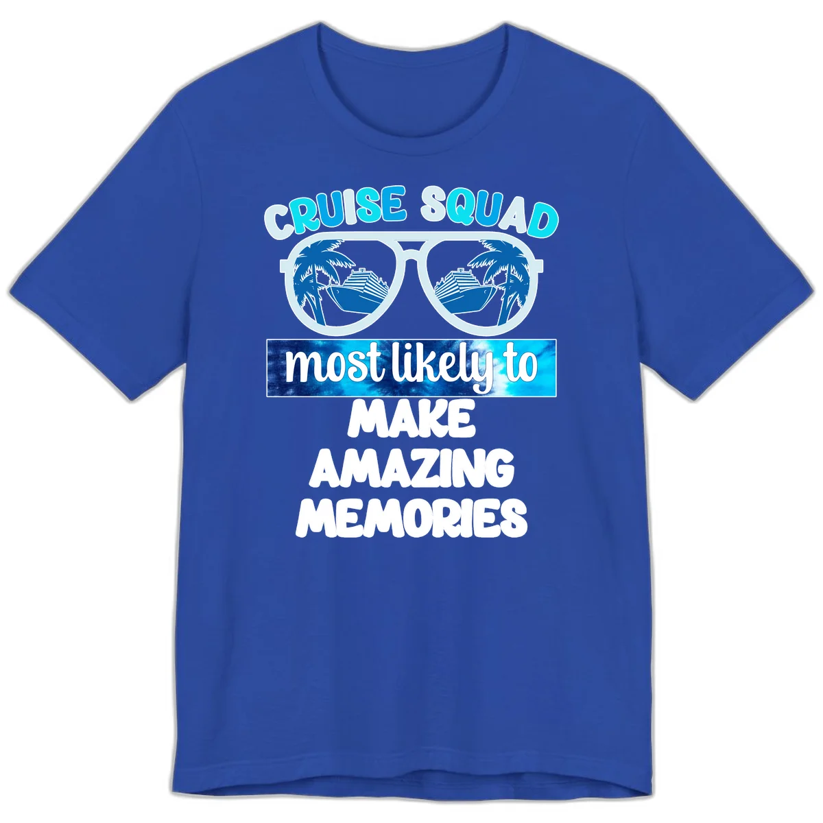 Cruise Squad Amazing Memories Premium T-Shirt in True Royal
