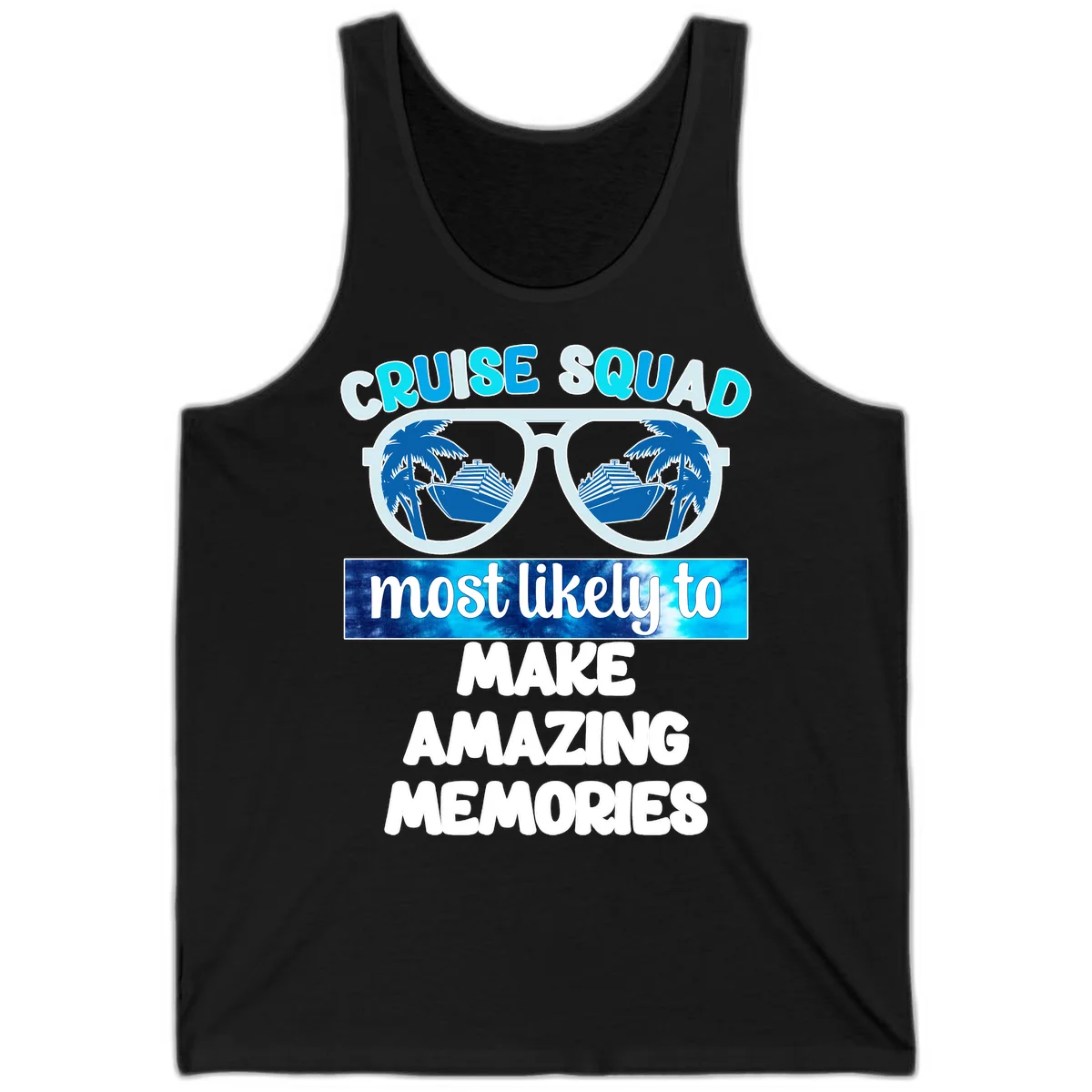 Cruise Squad Amazing Memories Tank Top in Black