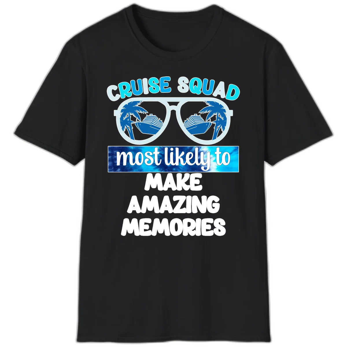 Cruise Squad Amazing Memories T-Shirt in Black