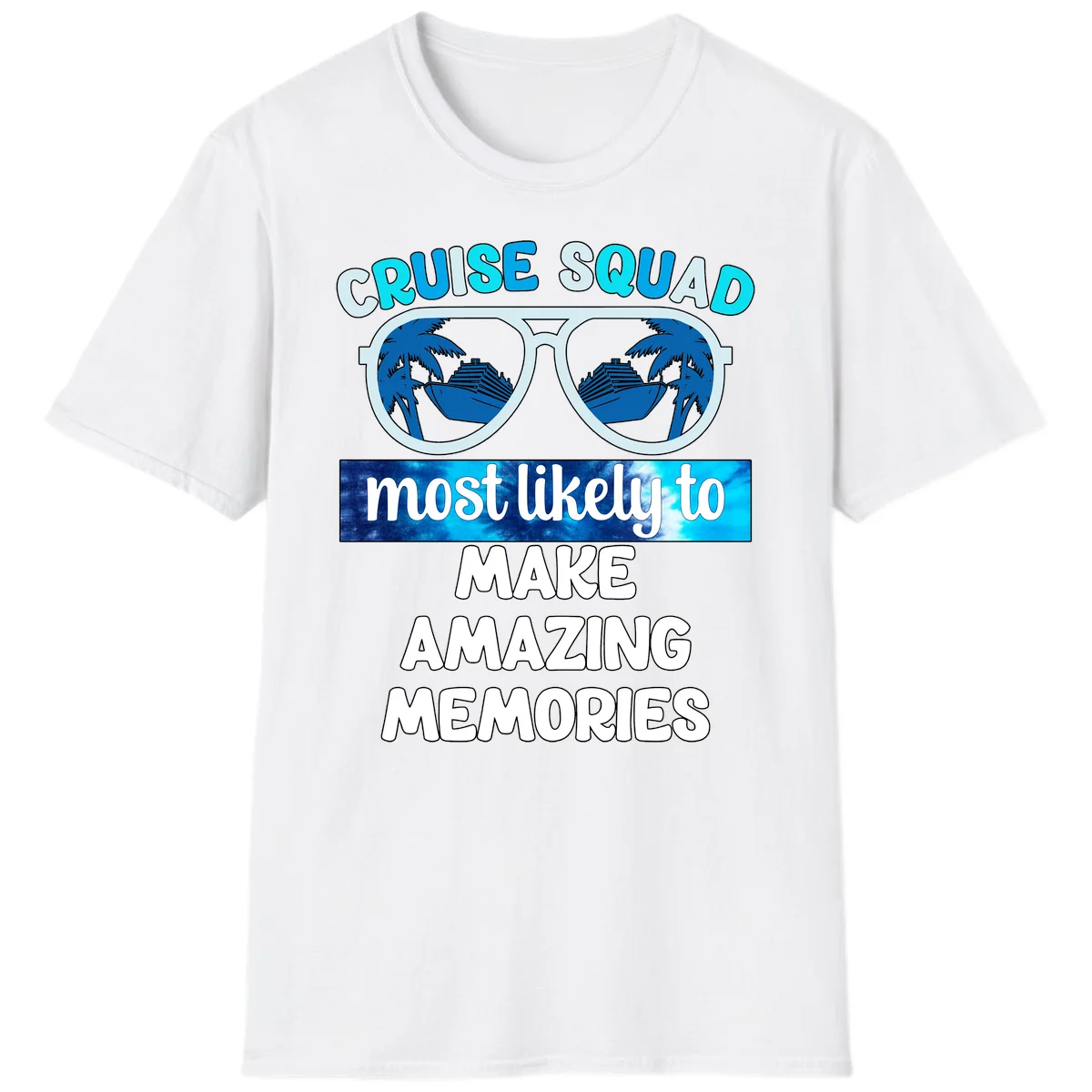 Cruise Squad Amazing Memories T-Shirt in White
