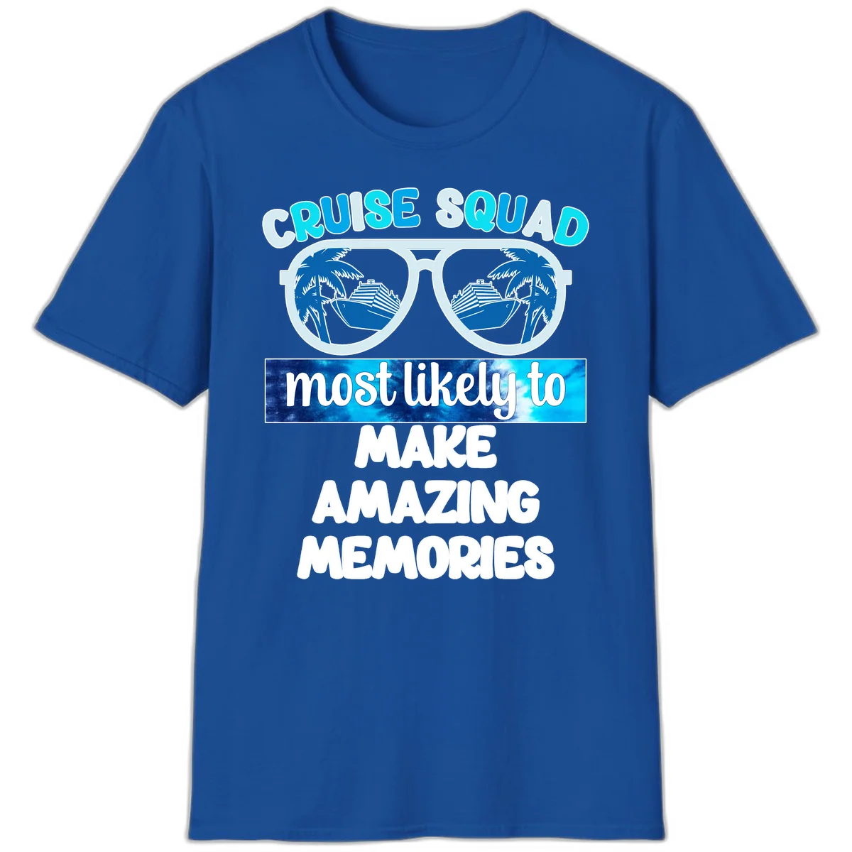 Cruise Squad Amazing Memories T-Shirt in Royal