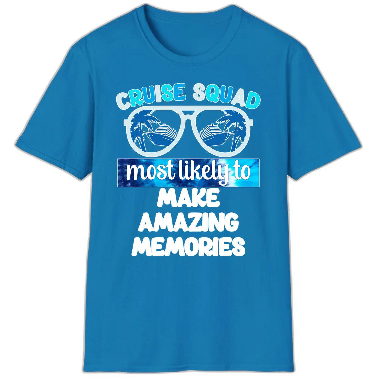 Cruise Squad Amazing Memories T-Shirt in Sapphire
