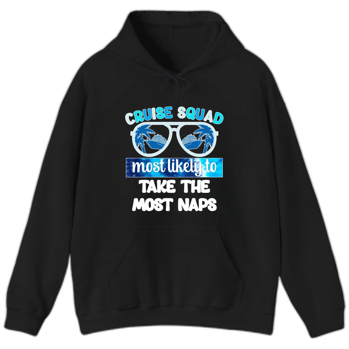 Cruise Squad Most Likely To Nap Hoodie in Black