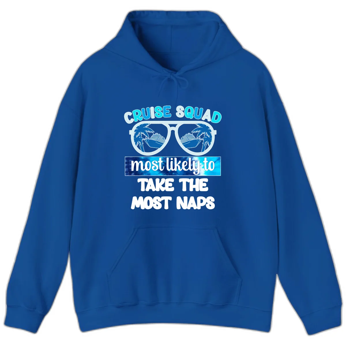 Cruise Squad Most Likely To Nap Hoodie in Royal