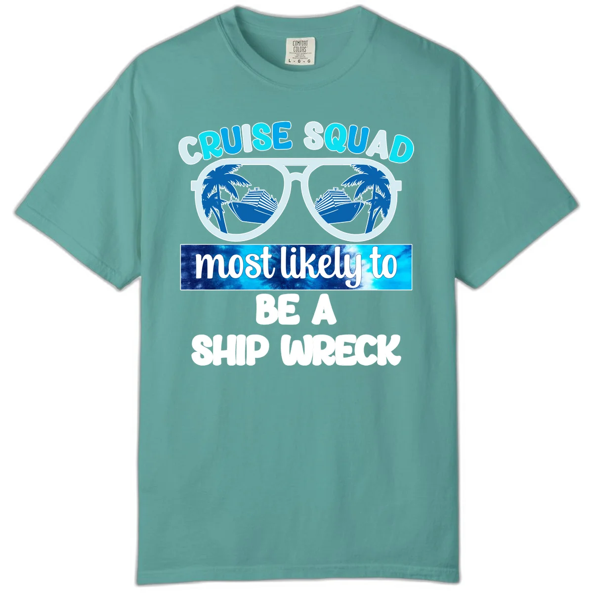 Cruise Squad Ship Wreck Comfort Color in Seafoam