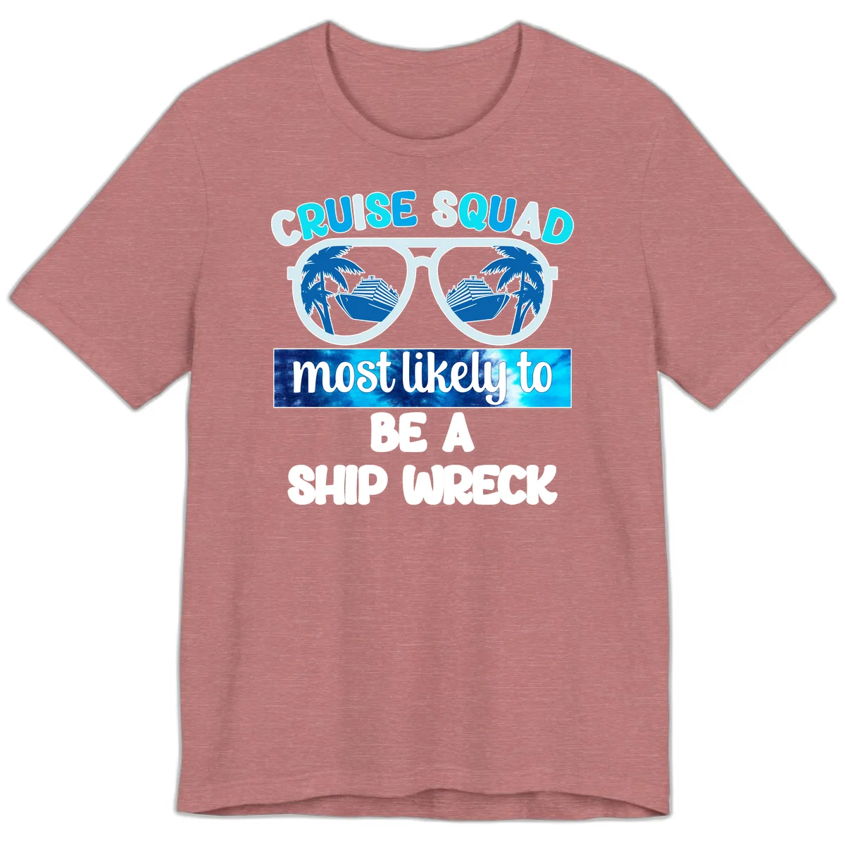 Cruise Squad Ship Wreck Premium T-Shirt in Heather Mauve