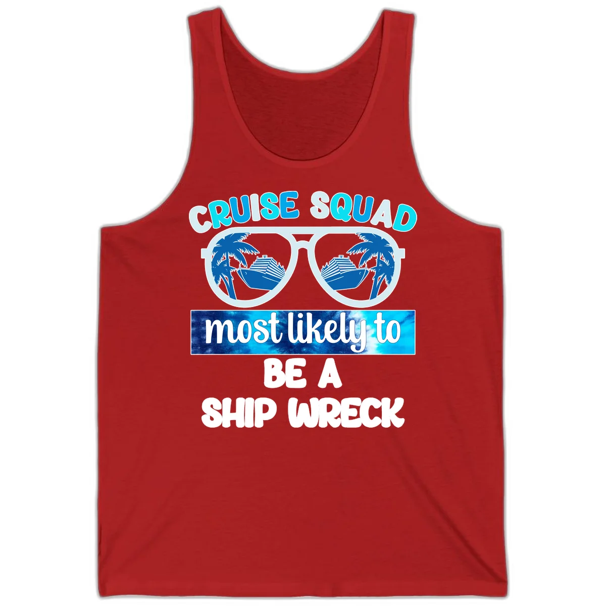 Cruise Squad Ship Wreck Tank in Red