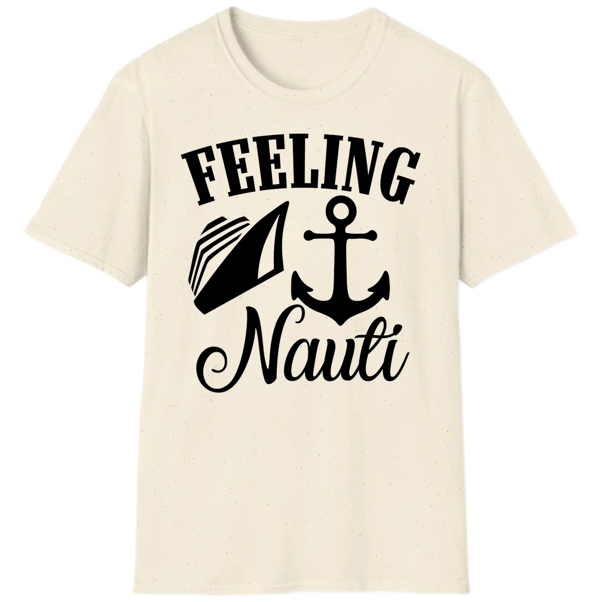 Feeling Nauti Anchor & Sailboat T-Shirt in Natural