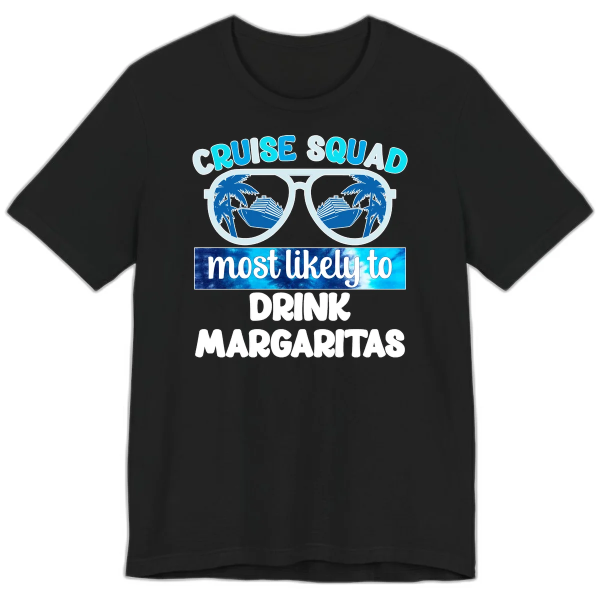 Cruise Squad Margarita Vibes Premium T-Shirt in Black