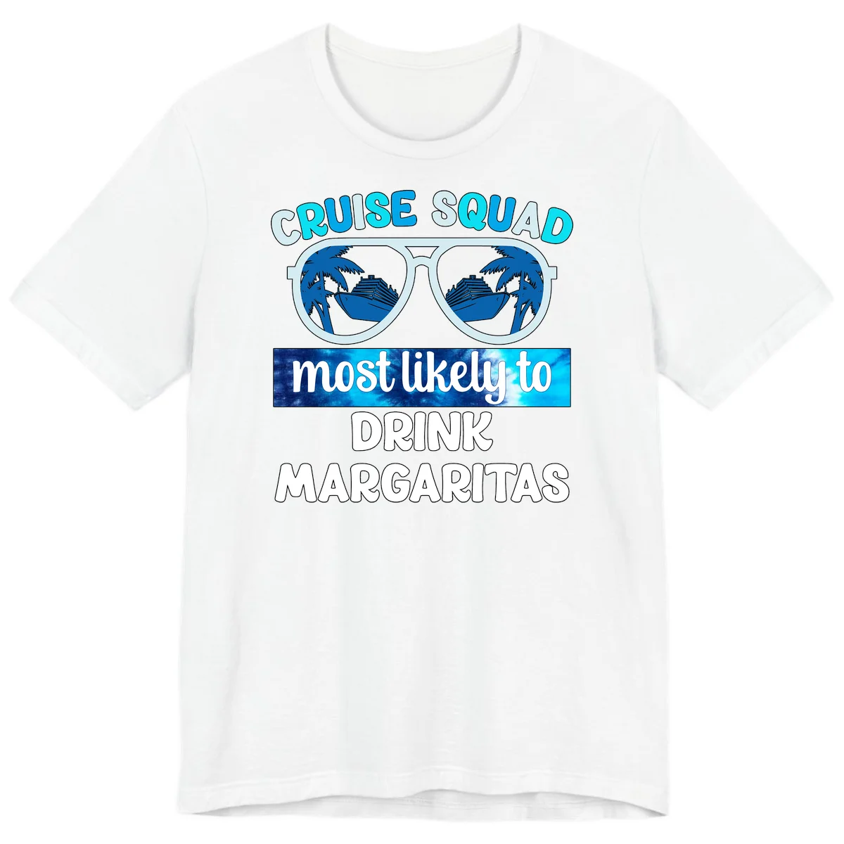 Cruise Squad Margarita Vibes Premium T-Shirt in White