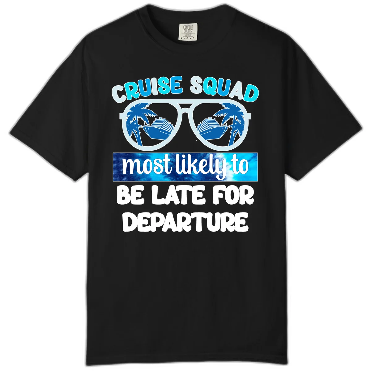 Cruise Squad Most Likely Late Comfort Color in Black