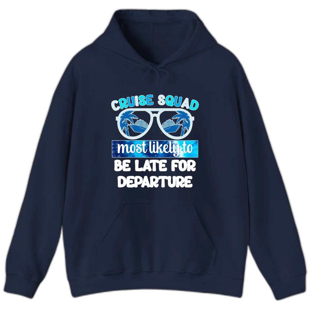 Cruise Squad Most Likely Late Hoodie in Navy