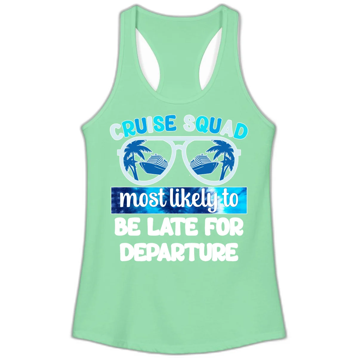 Cruise Squad Most Likely Late Ladies Tank in Solid Mint