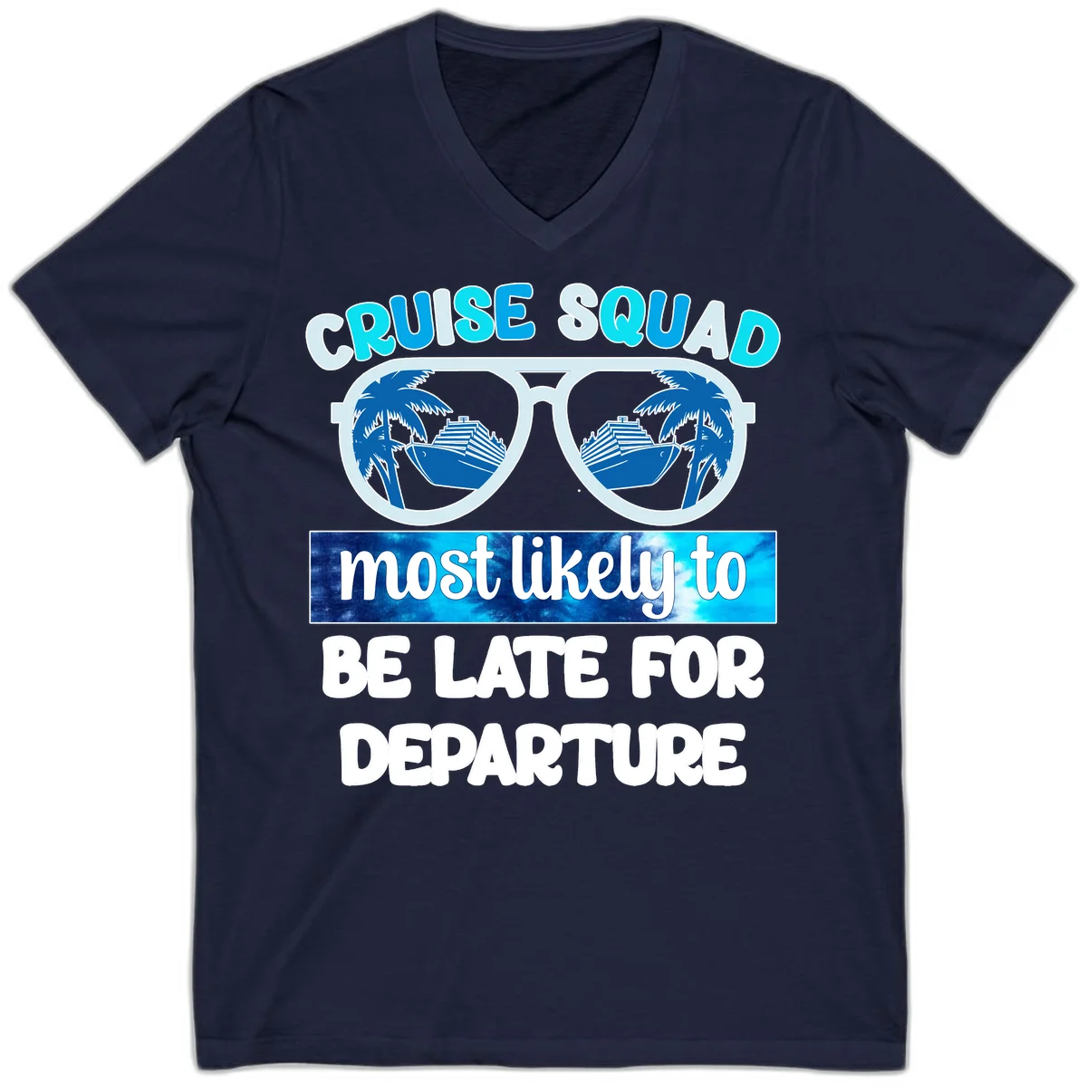 Cruise Squad Most Likely Late V-Neck in Navy