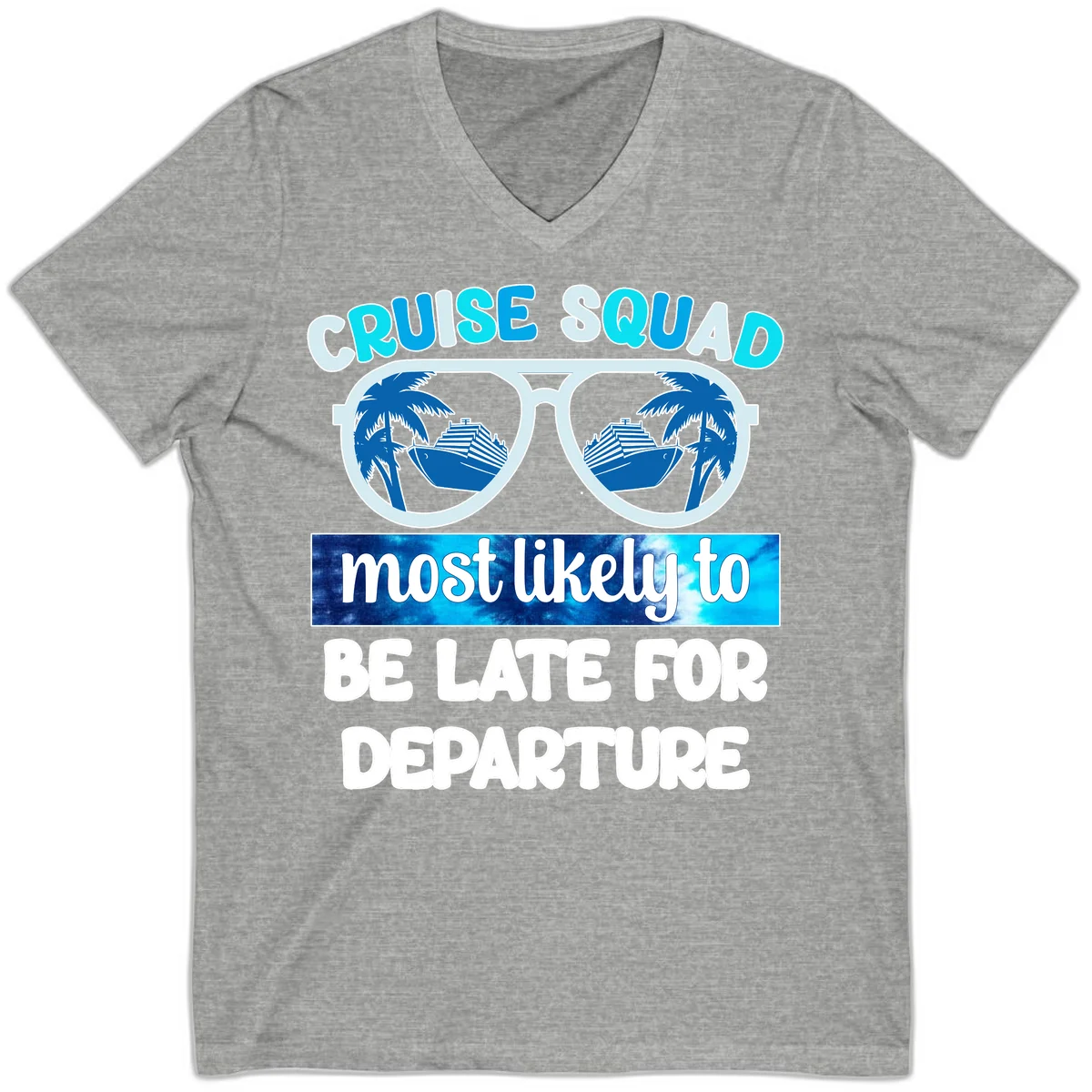 Cruise Squad Most Likely Late V-Neck in Athletic Heather