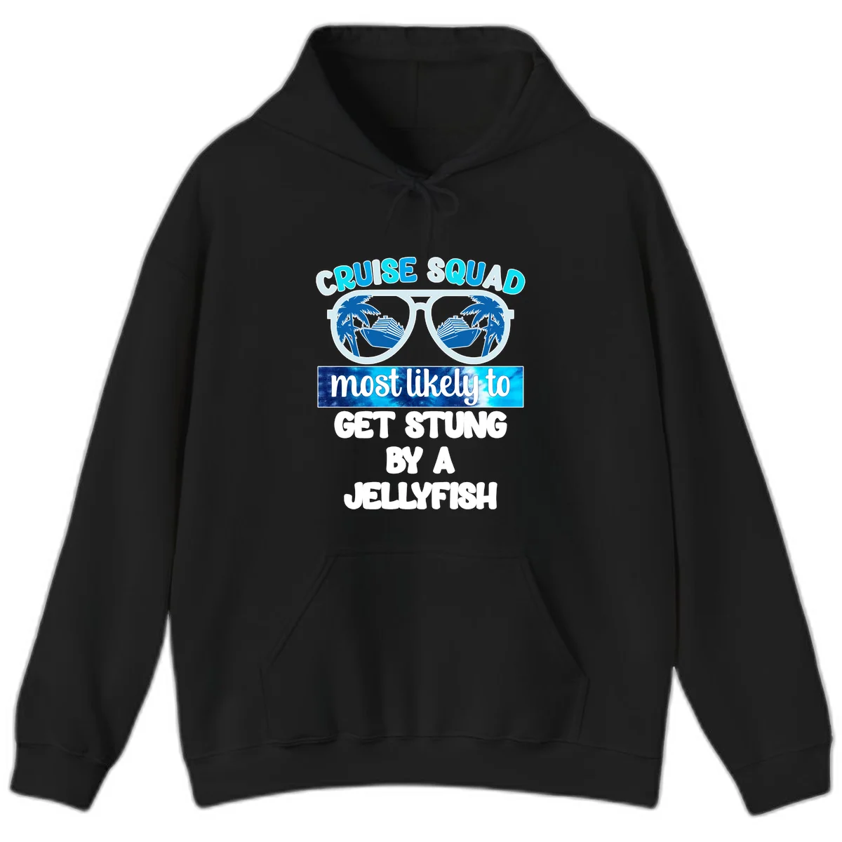 Cruise Squad Jellyfish Stung Hoodie in Black