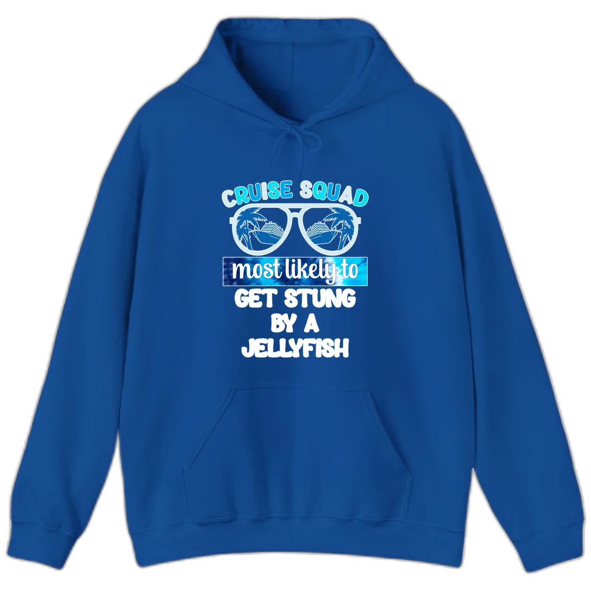 Cruise Squad Jellyfish Stung Hoodie in Royal