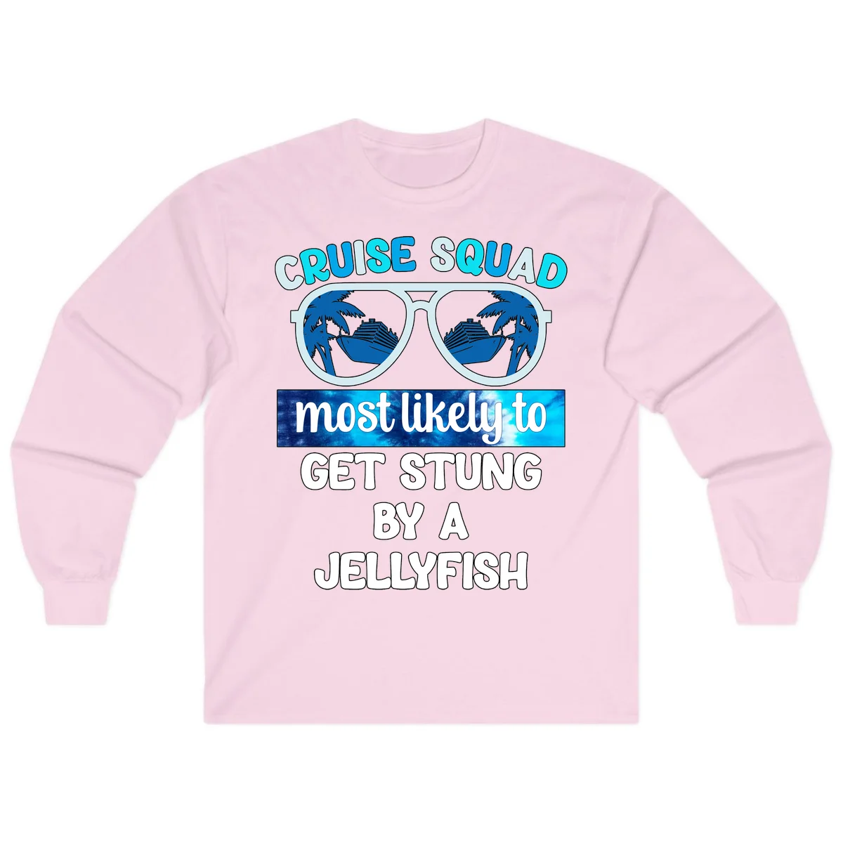 Cruise Squad Jellyfish Stung Long Sleeve in Light Pink