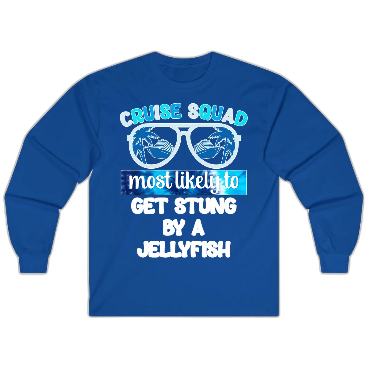 Cruise Squad Jellyfish Stung Long Sleeve in Royal