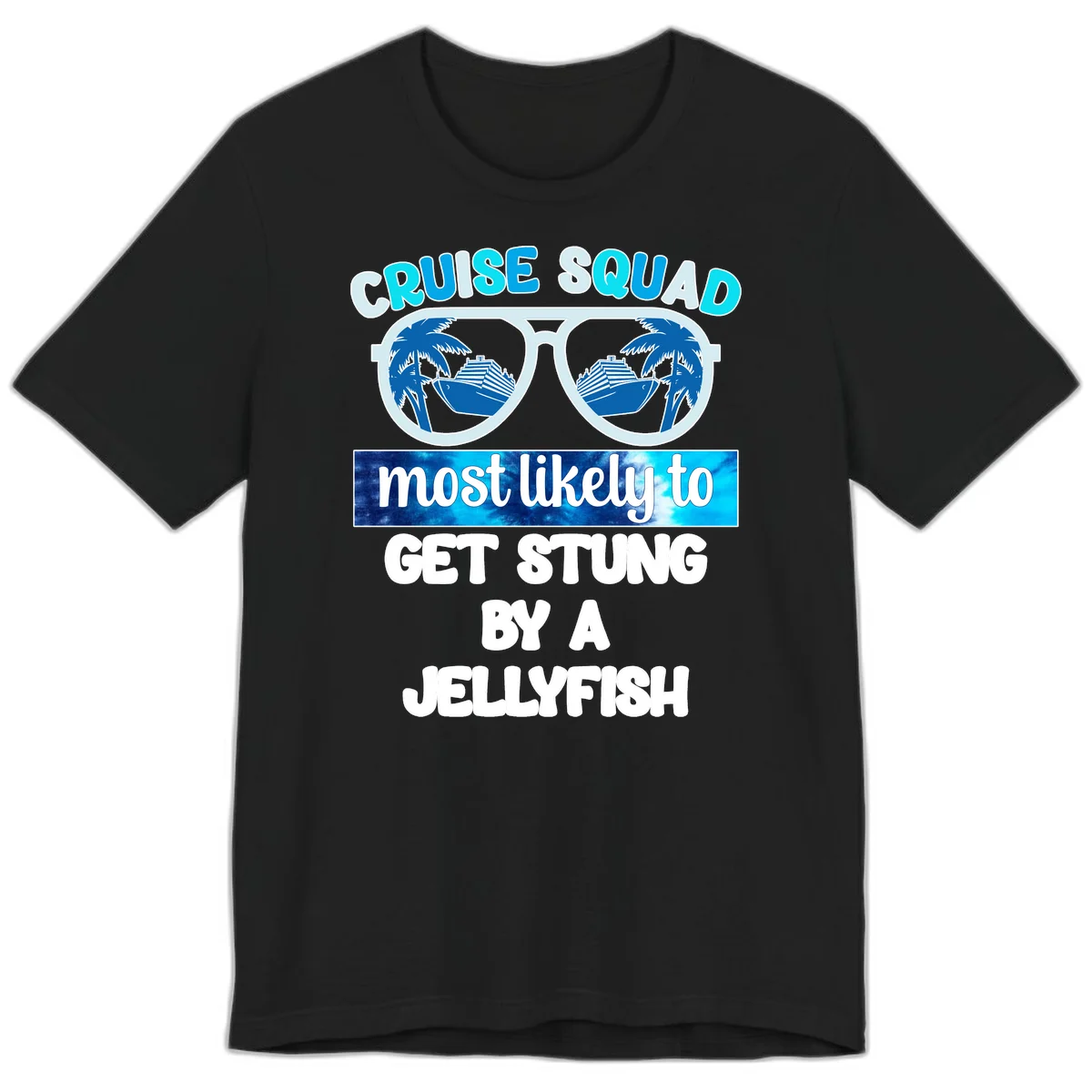 Cruise Squad Jellyfish Stung Premium T-Shirt in Black