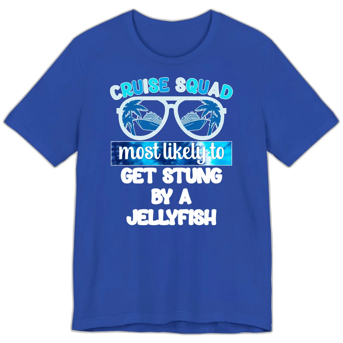 Cruise Squad Jellyfish Stung Premium T-Shirt in True Royal