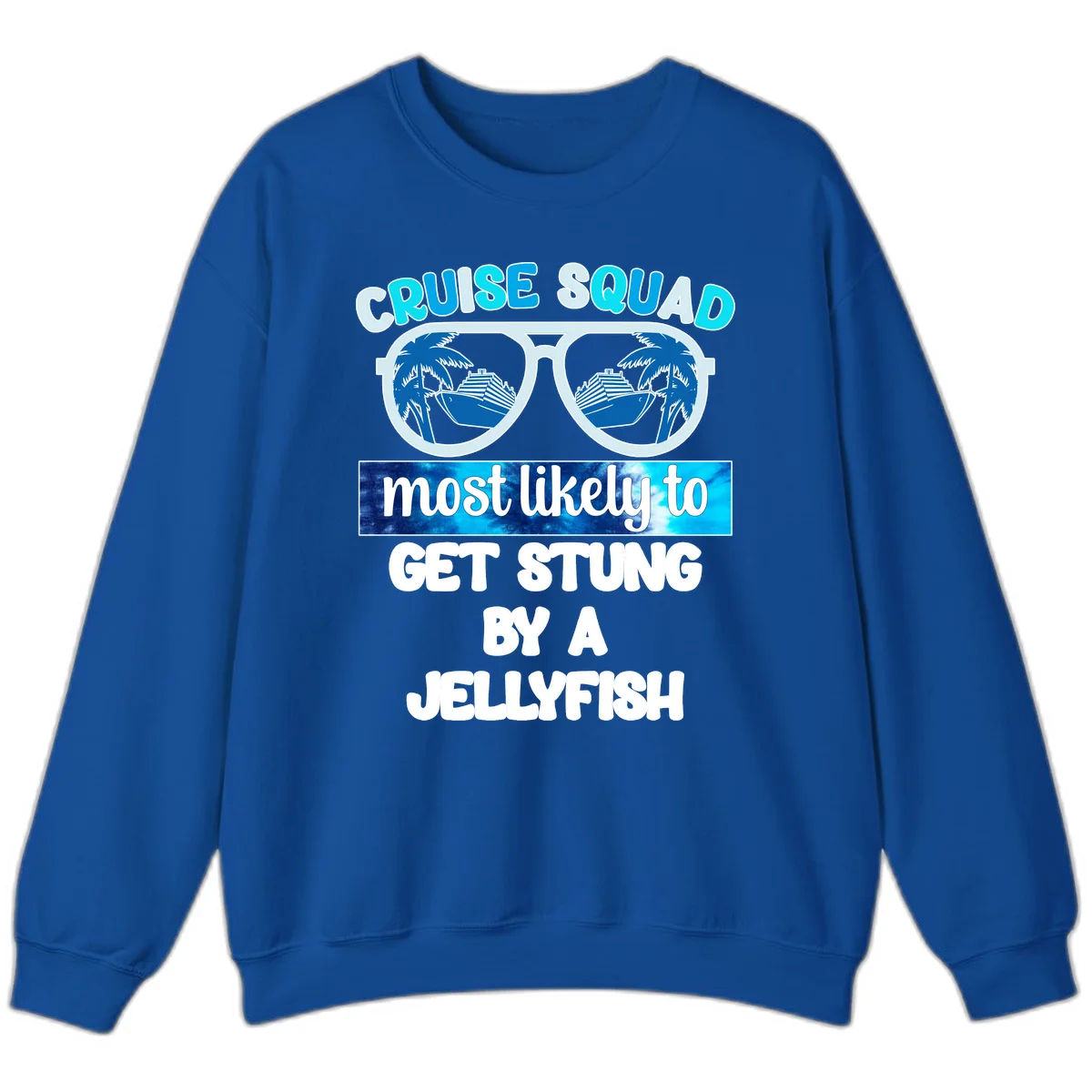 Cruise Squad Jellyfish Stung Sweatshirt in Royal