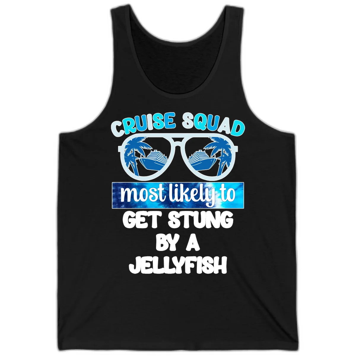 Cruise Squad Jellyfish Stung Tank in Black