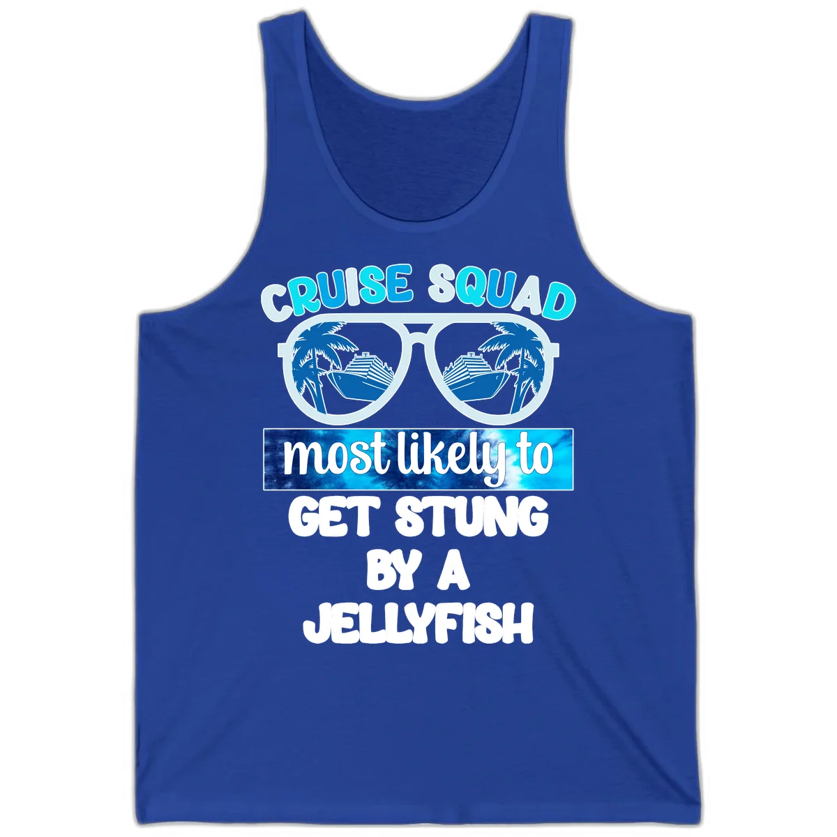 Cruise Squad Jellyfish Stung Tank in True Royal