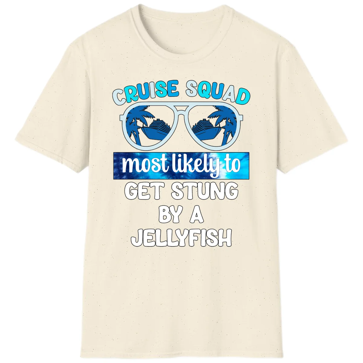 Cruise Squad Jellyfish Stung T-Shirt in Natural