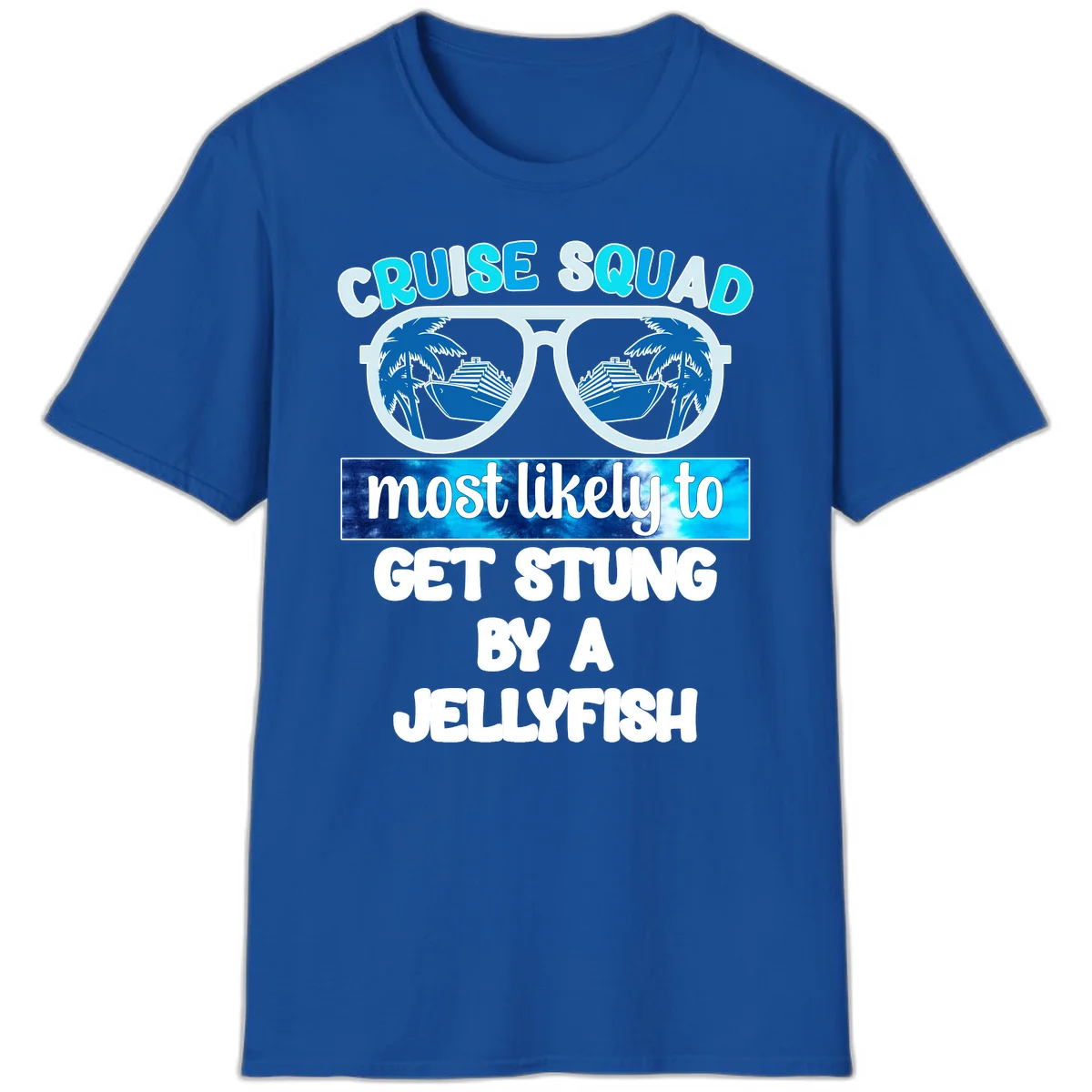Cruise Squad Jellyfish Stung T-Shirt in Royal