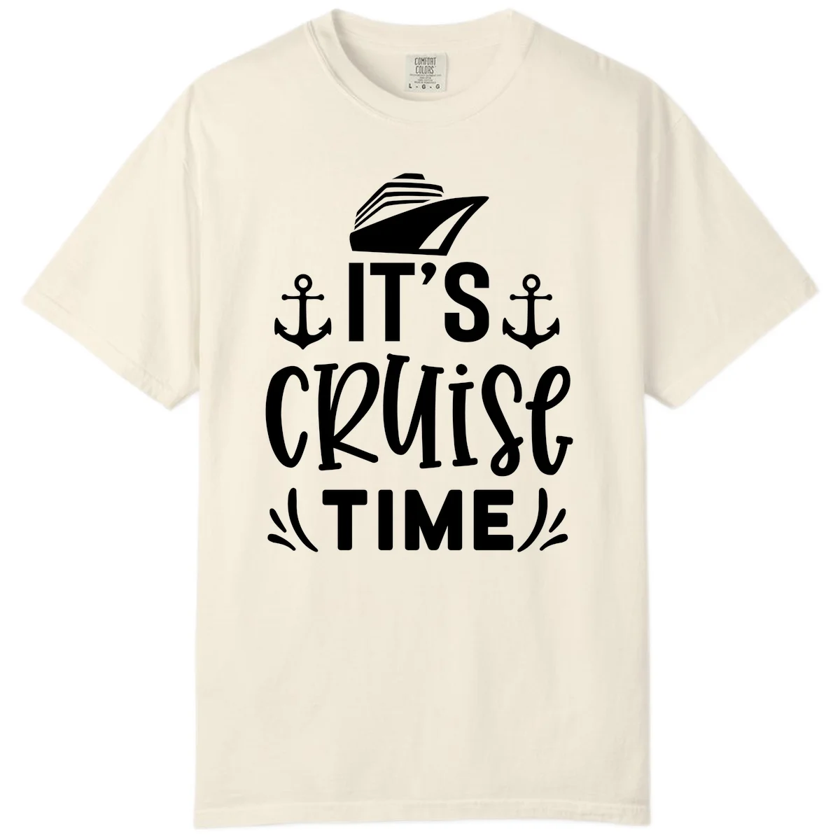 It's Cruise Time Nautical Anchor Comfort Color in Ivory
