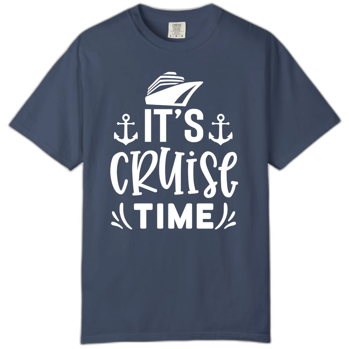 It's Cruise Time Nautical Anchor Comfort Color in Midnight