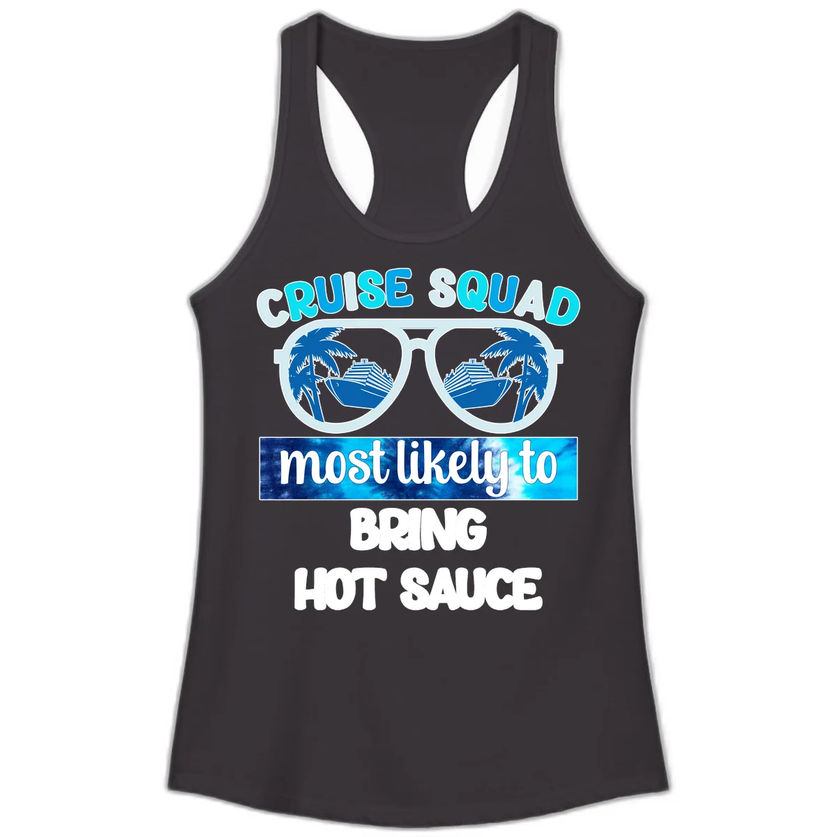Cruise Squad Hot Sauce Ladies Tank in Black