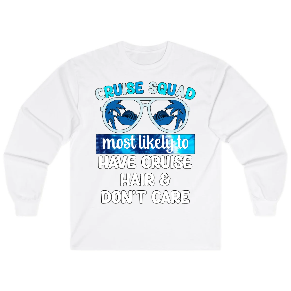 Cruise Squad Sunglasses Reflection Long Sleeve in White