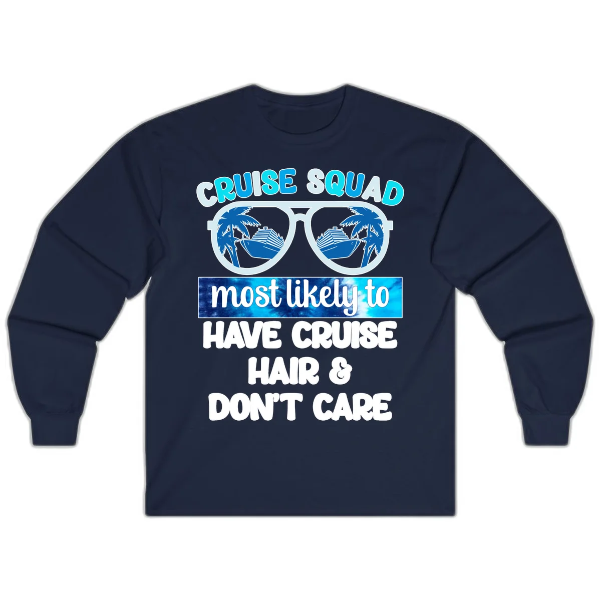 Cruise Squad Sunglasses Reflection Long Sleeve in Navy