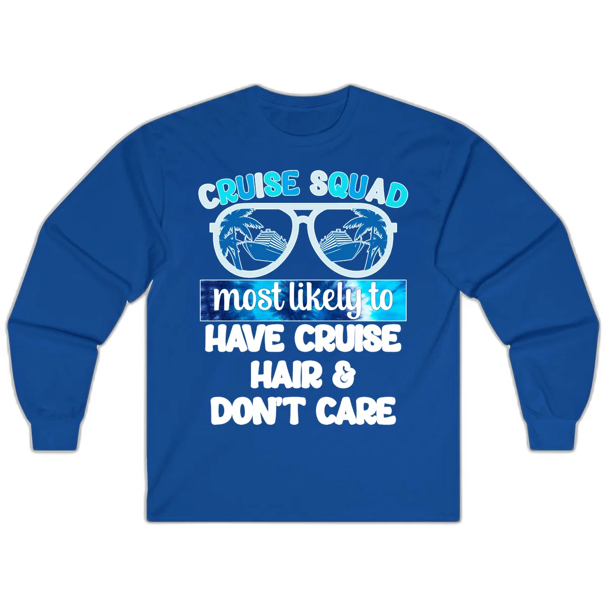 Cruise Squad Sunglasses Reflection Long Sleeve in Royal