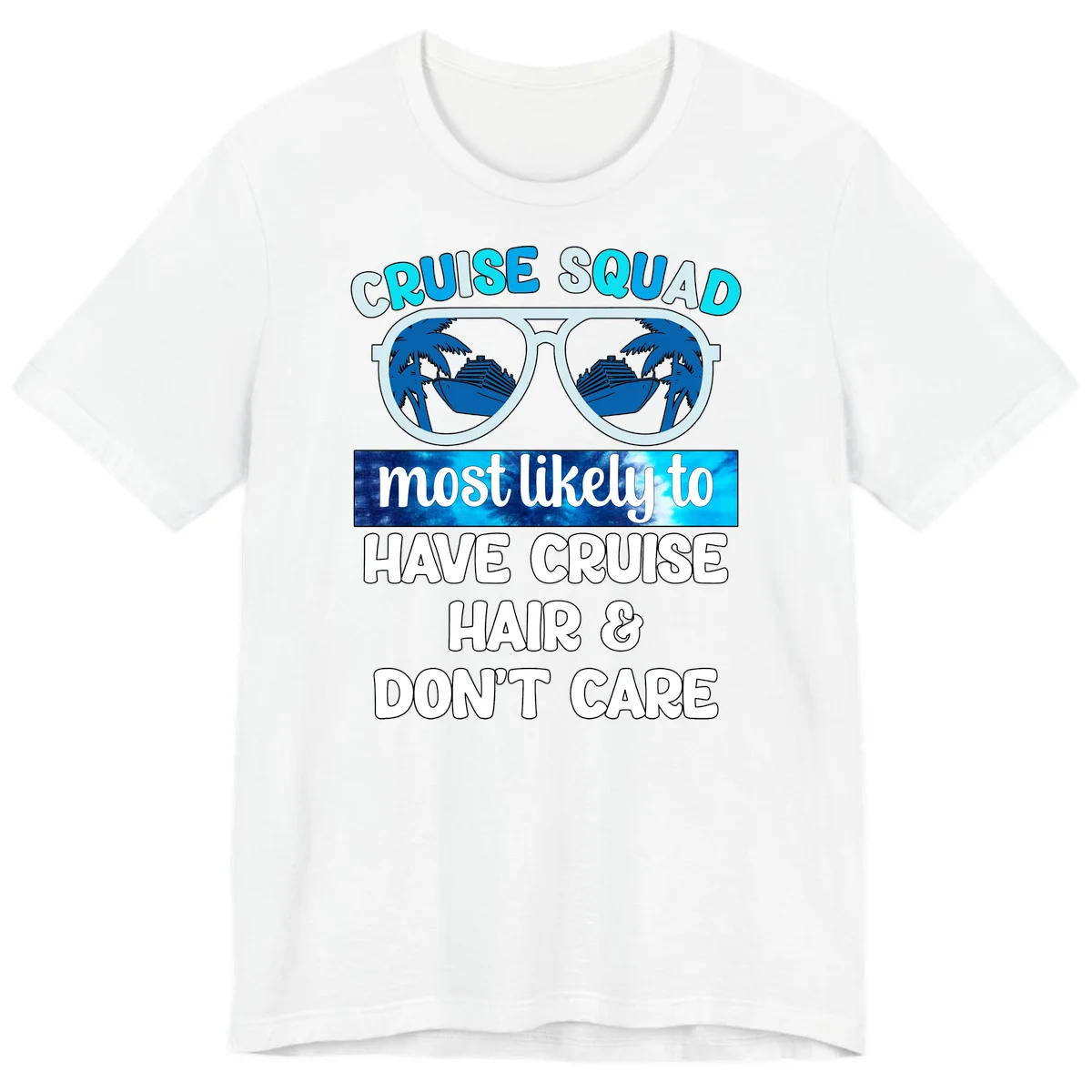 Cruise Squad Sunglasses Reflection Premium T-Shirt in White