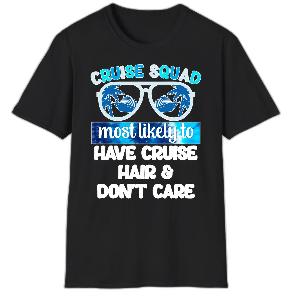 Cruise Squad Sunglasses Reflection T-Shirt in Black