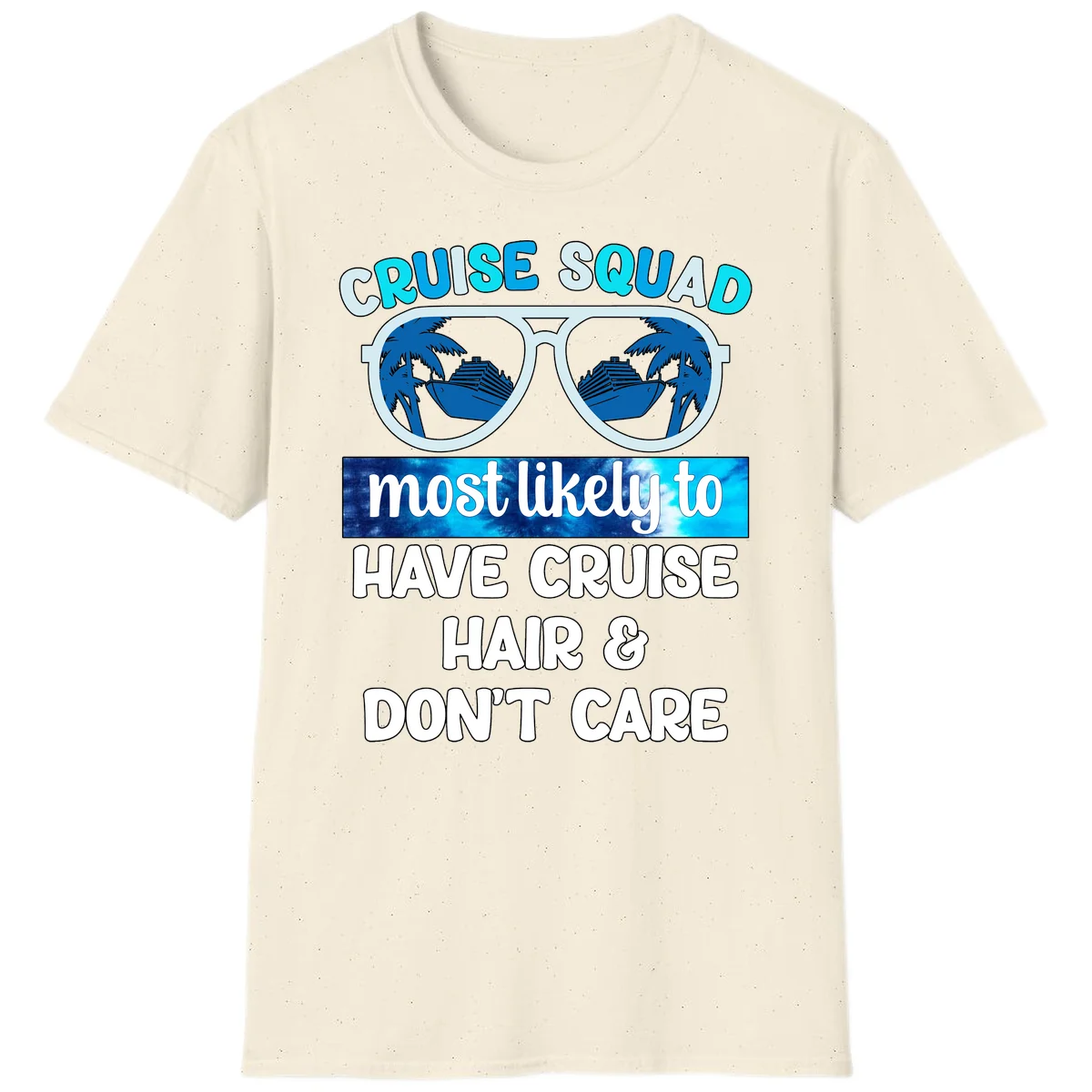 Cruise Squad Sunglasses Reflection T-Shirt in Natural