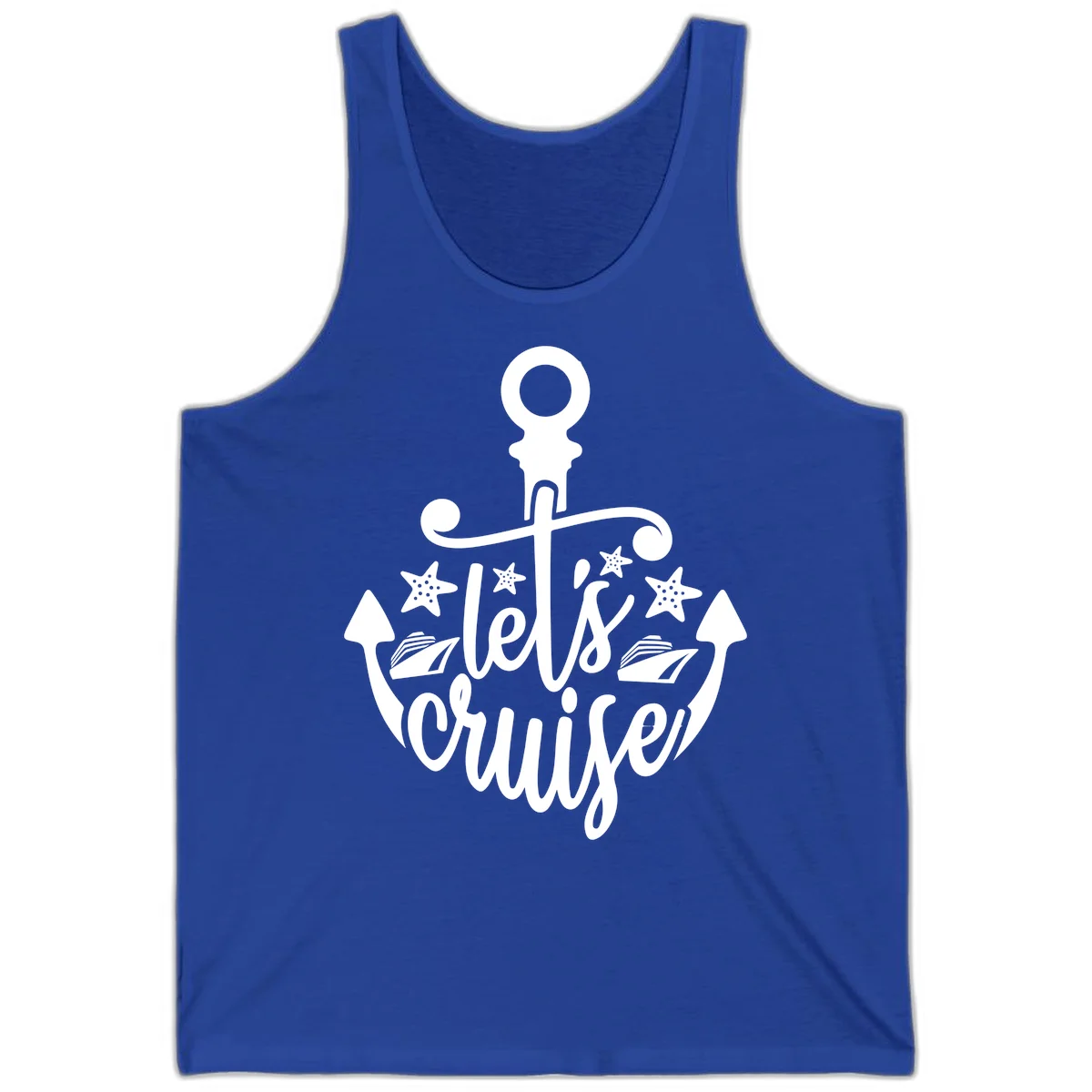 Let's Cruise Away Anchor Tank in True Royal