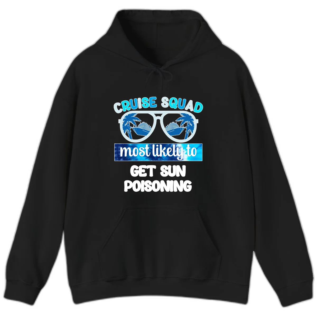 Cruise Squad Sun Poisoning Hoodie in Black