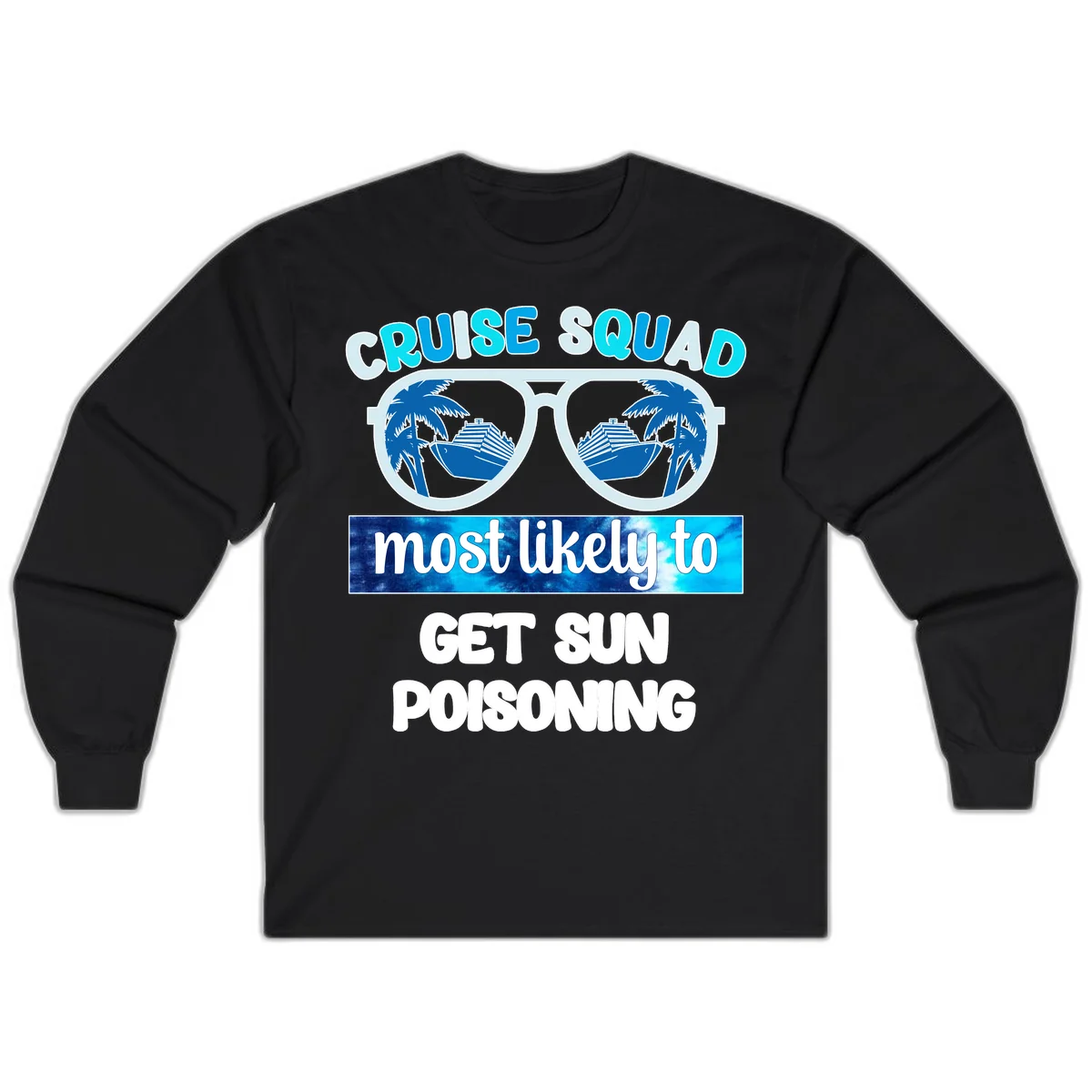 Cruise Squad Sun Poisoning Long Sleeve in Black