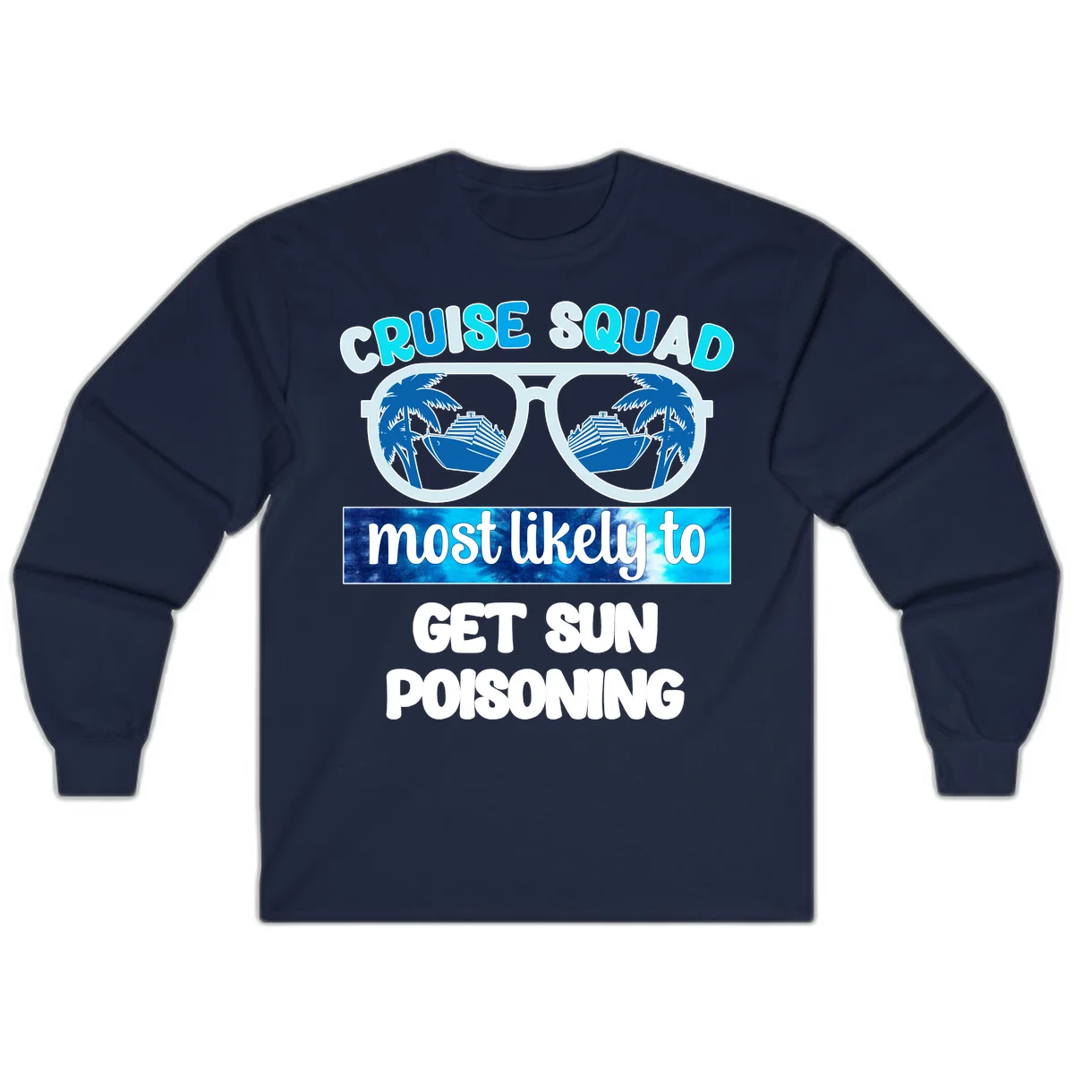 Cruise Squad Sun Poisoning Long Sleeve in Navy