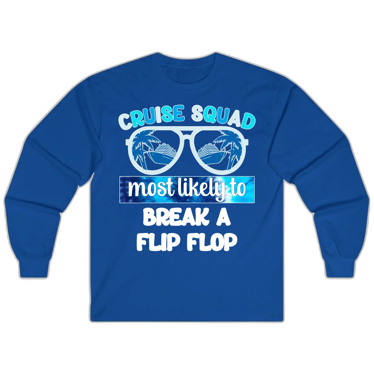 Cruise Squad Flip Flop Long Sleeve in Royal