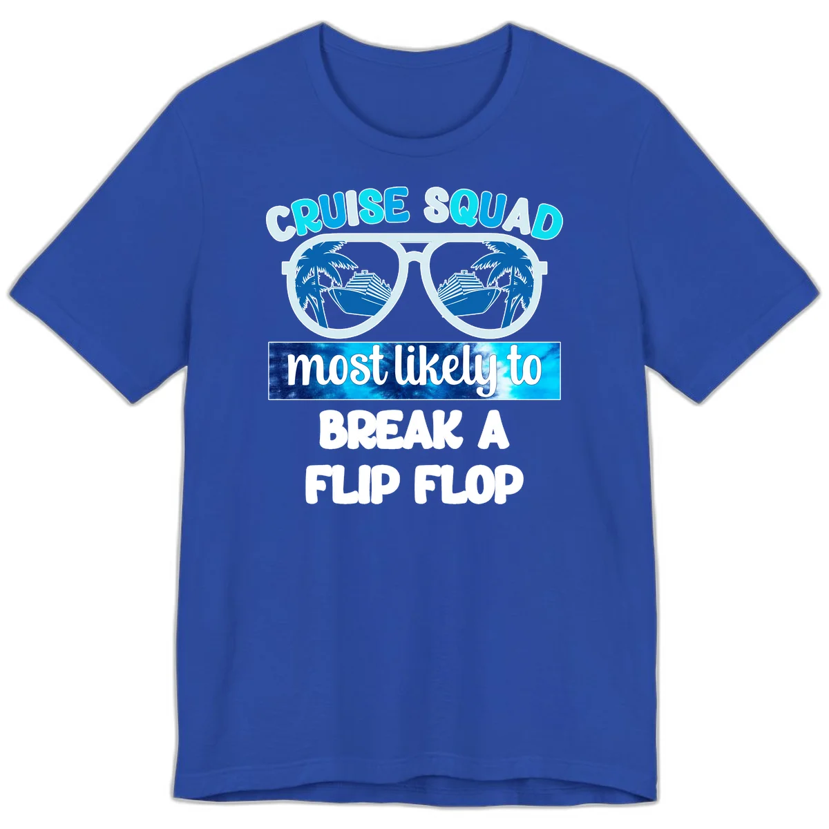 Cruise Squad Flip Flop Premium T-Shirt in True Royal
