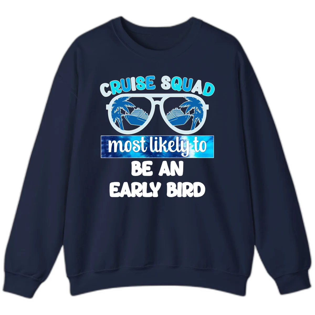 Cruise Squad Early Bird Sweatshirt in Navy