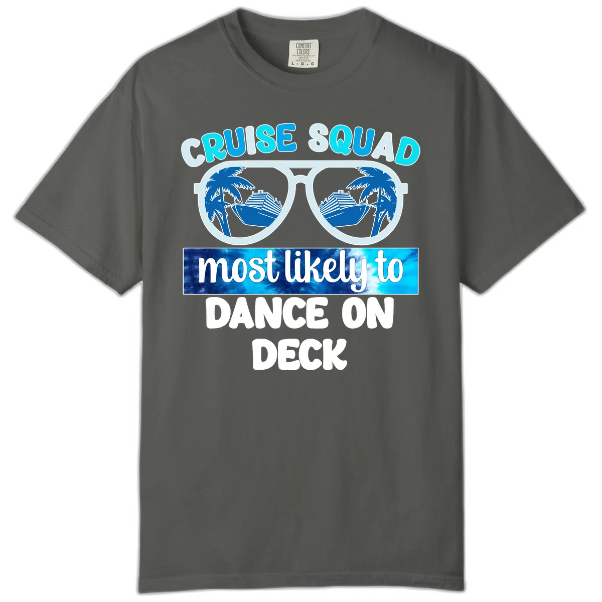 Cruise Squad Dance On Deck Comfort Color in Pepper
